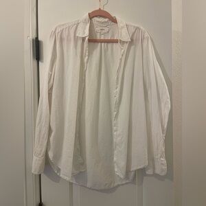 XiRENA Men's Cream Casual Button Down Shirt